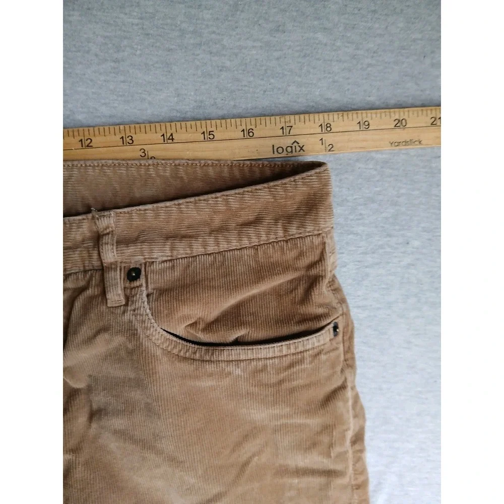Faherty Pants 36x30 Corduroy Organic Cotton Cord Straight Leg Preppy Brown